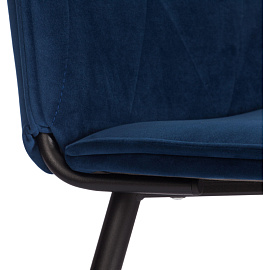 Стул обеденный Комус Мебель Frank синий (ткань, металл)