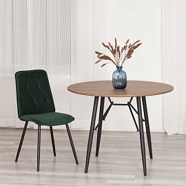 Стул обеденный Комус Мебель Frank изумруд (ткань, металл)