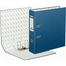 Папка-регистратор Bantex (Attache Selection) Economy Plus 80 мм синяя бумвинил/бумага с защитным уголком