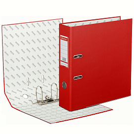 Папка-регистратор Bantex (Attache Selection) Economy Plus 80 мм красная бумвинил/бумага с защитным уголком