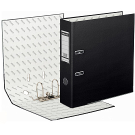 Папка-регистратор Bantex (Attache Selection) Economy Plus 80 мм чёрная бумвинил/бумага с защитным уголком