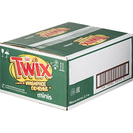 Шоколадный батончик Twix Minis Имбирное печенье 2.7 кг