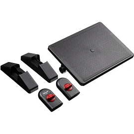 Подставка для ног Комус Мебель F6033,(11974080) 47x15x30,пласт.,чер