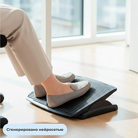 Подставка для ног Комус Мебель F7012 (чёрный, 469х95 мм)