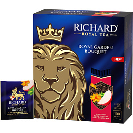 Чай черный Richard Royal Garden Bouquet 100 сашет (яблоко, мята)