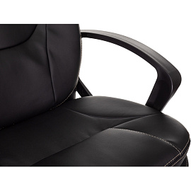 Кресло для руководителя Easy Chair 668 чёрное (экокожа, пластик)