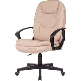 Кресло для руководителя Easy Chair 668LT бежевое (экокожа, пластик)