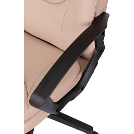 Кресло для руководителя Easy Chair 668LT бежевое (экокожа, пластик)