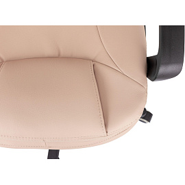 Кресло для руководителя Easy Chair 668LT бежевое (экокожа, пластик)