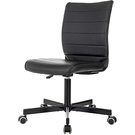 Кресло офисное Easy Chair 303 черное (экокожа, металл)