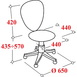 Кресло офисное Easy Chair 303 черное (экокожа, металл)