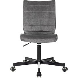 Кресло офисное Easy Chair 303 серое (велюр, металл)