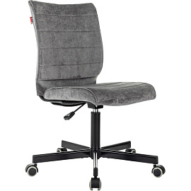 Кресло офисное Easy Chair 303 серое (велюр, металл)