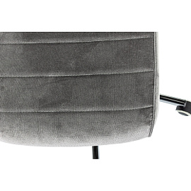 Кресло офисное Easy Chair 303 серое (велюр, металл)