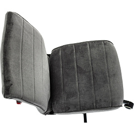 Кресло офисное Easy Chair 303 серое (велюр, металл)