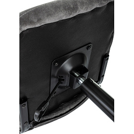 Кресло офисное Easy Chair 303 серое (велюр, металл)