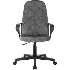Кресло для руководителя Easy Chair 602LT серое (велюр, пластик)