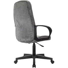 Кресло для руководителя Easy Chair 602LT серое (велюр, пластик)