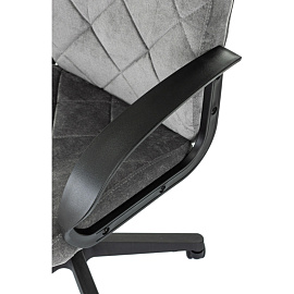 Кресло для руководителя Easy Chair 602LT серое (велюр, пластик)