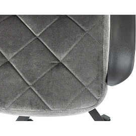 Кресло для руководителя Easy Chair 602LT серое (велюр, пластик)