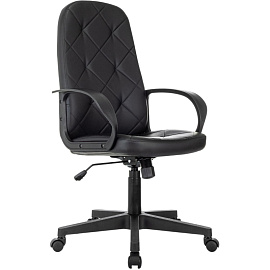 Кресло для руководителя Easy Chair 602PU чёрное (экокожа, пластик)