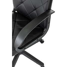 Кресло для руководителя Easy Chair 602PU чёрное (экокожа, пластик)