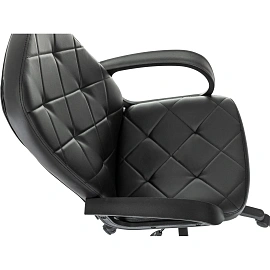 Кресло для руководителя Easy Chair 602PU чёрное (экокожа, пластик)