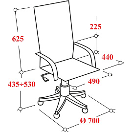 Кресло для руководителя Easy Chair 659LT черное (экокожа, пластик)