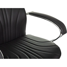 Кресло для руководителя Easy Chair 655LT чёрное (экокожа, металл)