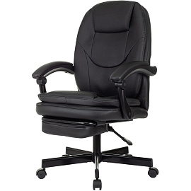 Кресло для руководителя Easy Chair 668 эргономичное черное (экокожа, пластик)