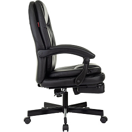 Кресло для руководителя эргономичные Easy Chair 668 чёрное (экокожа, металл)