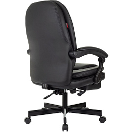 Кресло для руководителя эргономичные Easy Chair 668 чёрное (экокожа, металл)