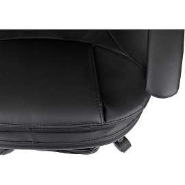 Кресло для руководителя эргономичные Easy Chair 668 чёрное (экокожа, металл)