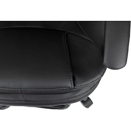 Кресло для руководителя эргономичные Easy Chair 668 чёрное (экокожа, металл)