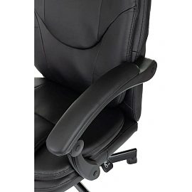 Кресло для руководителя эргономичные Easy Chair 668 чёрное (экокожа, металл)