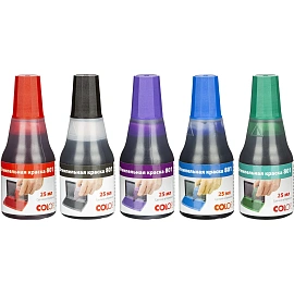 Краска штемпельная Colop 801 синяя на водно-глицериновой основе 25 мл