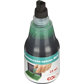 Краска штемпельная Colop 801 зеленая на водно-глицериновой основе 25 мл