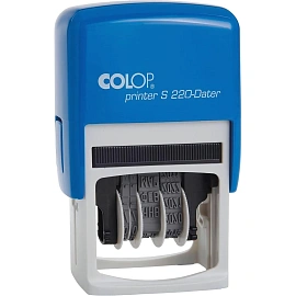 Датер автоматический пластиковый Colop S 220 (шрифт 4 мм, месяц обозначается буквами)
