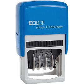 Датер автоматический пластиковый Colop S 220 Bank (шрифт 4 мм, месяц обозначается цифрами)