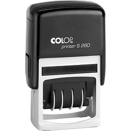 Датер автоматический со свободным полем Colop S260 (пластиковый, 24х45 мм, шрифт 4 мм)