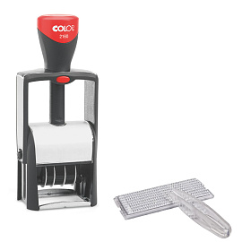 Датер автоматический самонаборный металлический Colop S2160-Set (F) (2 строки, 24х41 мм)