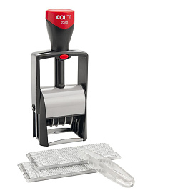 Датер автоматический самонаборный Colop S2360-Set (металлический, 4 строки, 30х45 мм) фото Датер автоматический самонаборный Colop S2360-Set (металлический, 4 строки, 30х45 мм)