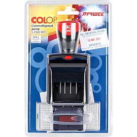 Датер автоматический самонаборный Colop S2360-Set (металлический, 4 строки, 30х45 мм) фото Датер автоматический самонаборный Colop S2360-Set (металлический, 4 строки, 30х45 мм)