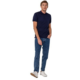 Футболка поло мужская Virma Stretch синяя короткий рукав (размер M)