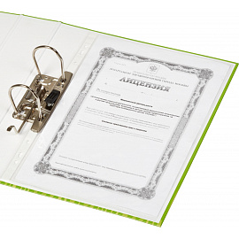 Папка-регистратор Attache Fantasy 75 мм салатовая/зелёная ламинированный картон/бумага