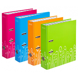 Папка-регистратор Attache Fantasy 75 мм салатовая/зелёная ламинированный картон/бумага