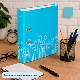 Папка-регистратор Attache Fantasy 75 мм голубая ламинированный картон/бумага