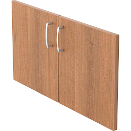 Двери низкие Easy One 143-24.93 ЛДСП орех 378х390 мм (2 штуки в упаковке)