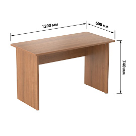 Стол прямой Easy to lead Easy One 143-24,110 (орех, 1200х600х740 мм)