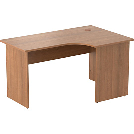 Стол эргономичный Easy One 143-24,111 правый (орех, 1400х900х740 мм)